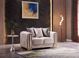 Modern Style Loveseat in Beige same as B009141288 G150109215