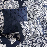 King/Cal King 6 Piece Printed Duvet Cover Set B03597318