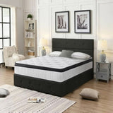 TWIN Size 12 Inch Hybrid Mattress Individual Pocket Spring 7-Zoned Memory Foam Knitted Cover W3017P307494