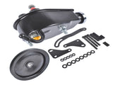 Black Steel Power Steering Pump With Bracket Kit & Pulley Fit for Small Block Chevy 265 283 305 327 71782395