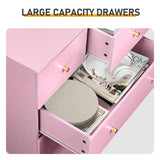 Macaron pink textured surface, particleboard with melamine veneer, 66*40*131cm, 52 drawer cabinet, 57902638