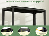 Black 3-Tier Garage Storage Shelf, PP Material 100LBS Per Shelf Tool-Free Assembly 49611526