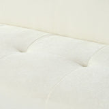 U_Style 85.8" Wide Chenille Fabric 3-Seater Sofa Tufted Style, Full Sponge Compression Design, N711P281401A