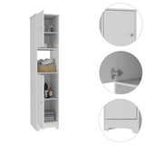 ZNTS Brighton 1-Shelf Linen Cabinet White B06280090