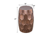 ET101 Modern Contemporary Aluminum material 21" Height End Table, Side Table with Glossy B009P295931