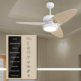 Light Pro 52 in. LED Indoor White Smart Ceiling Fan with Remote Control T3177P284009