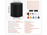 Collapsible Rain Barrel, 100 Gallon Portable Rainwater Collection System, Durable 1000D PVC 73340390