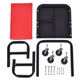 U-Shaped Rolling Creeper Seat Red & Black 06520838