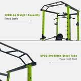 ZNTS Home Gym sets Multi-functional Power Cage,Home Adjustable Pullup Squat Rack 1000Lbs Capacity 37066719