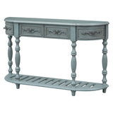 U_STYLE 52''Modern and Contemporary Curved Console Table Sofa Table Entryway Table for Hallway N711P186862C