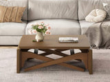 Transformer coffee table, 2 in 1 table, Expandable dining table, Natural wood, Variable height 95144441