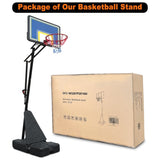 Portable Basketball Hoop for Youth Adults & Professional Match,Adjustable Height 8.04 ft to 10.01 W3297P297490