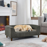 ZNTS Pet sofa with backrest and armrests, modern rectangular pet sofa suitable for medium and large dogs, W487P228083