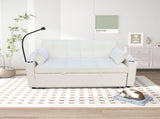 Modern Velvet Loveseat Futon Sofa Couch w/Pullout Bed,Small Love Seat Lounge Sofa with adjustable W311P195249
