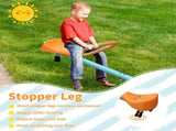 Outdoor Kids Spinning Seesaw Sit and Spin Teeter Outdoor Playground Equipment Swivel Teeter 91682116