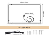 LED Mirror with Touch Buttons control 31035988