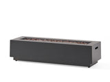 40" Outdoor 50,000 BTU Rectangular Iron Propane Fire Pit, Dark Grey 62836.00BRN-50K