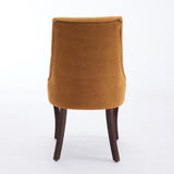 Rayon Cloth Flocking Linen Dining Chairs Channel Kitchen Dinner Chair Comfy Fabric Upholstered W1143P190236
