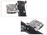 Front Left Right Window Regulator with Motor Fit for 2016-2024 Tesla Model X Sport Utility 2Pcs 14117408