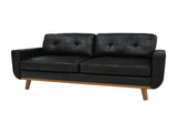 65-inch Modern Minimalist Two-Seater Sofa, featuring breathable Foil fabric and solid wood legs W5568P478823