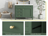 30'' Bathroom Vanity with Top Sink, Modern Bathroom Storage Cabinet with 2 Drawers and a Tip-out N710P206904F