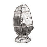 RESEDA SWIVEL PATIO EGG CHAIR 67931.00TPDGRY
