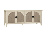 Rattan 4 Door Cabinet, Suitable for Bedroom, Living Room, Study W688P223028