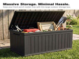 230 Gallon Large Outdoor Storage XXL Deck Box for Patio Furniture, Outdoor Cushions, Garden Tools W1163P368172