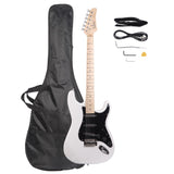 ZNTS GST Stylish Electric Guitar Kit with Black Pickguard White 94258666