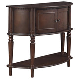 ZNTS Brown Half Moon Console Table B062P145566