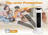 24" Tower Space Heater, 1500W Smart Electric Heater with Thermostat, WiFi APP & Remote Control, 78523461