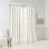 Twist Tab Lined Window Curtain Panel Pair B035129701