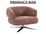 Cuddle-style leisure swivel sofa chair, suitable for balconies, studies and living rooms, Red W3248P354265