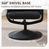 015-Recliner Chair with Ottoman - 360&deg Swivel Massage Lounge Chair with 5-Point Vibration & Heated W2636P262445