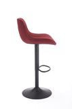 Chrome Footrest and Base Swivel Height Adjustable Mechanical Lifting Velvet Blackening Leg Simple W1249P253969