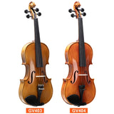 ZNTS GV403 4/4 Acoustic Violin Kit Matt Natural w/Square Case, 2 Bows, 3 In 12425329