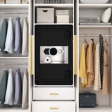 Three-lock safe, measuring 28.3 16.5 14.9 , suitable for home and office use, large steel W396P307334