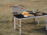 3ft Aluminum Alloy Folding Table Black 94753941