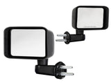 Manual Mirrors Black Left Right Side Pair For 2007-2017 Jeep Wrangler 28928984