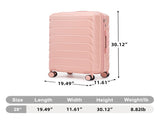 28" Large Suitcase, ABS Hardshell, Upgraded Crack-Resistant Iron Handle, Combination Lock, 360&deg W2787P536174