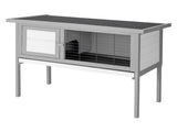 36" Single Deck Waterproof Wooden Chicken Coop Hen House Pet Animal Poultry Cage Rabbit Hutch Gray 17110053