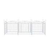 ZNTS Dog Playpen Indoor 24 inch 8 Panels Metal Dog Pen Pet Dog Fence Outdoor Exercise Pen with Doors, W368P233997