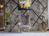 Lust Modern Style Chair in Taupe B009139104