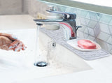 2 pack Silicone Faucet Splash Mat, Food Grade Sink Drip Catcher Pad, Fits Faucet Tube up to 2.48 in, 71155941