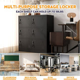 ZNTS 9-Door Employee Storage Locker, Metal Lockers for Office, Gym, School, and Homewith Card Slot T2398P205947