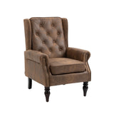 COOLMORE Wood Frame Armchair, Modern Accent Chair Lounge Chair with Sturdy Wood Legs for Living Room W395109982
