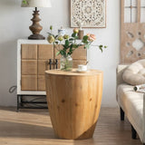 21.06"Vintage Style Bucket Shaped Coffee Table for Office, Dining Room and Living Room W75770649