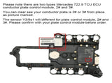 Transmission Control Module Sensor Y3/8s1 Fits for Mercedes-Benz 7G 722.9 TCU Plate 65331372