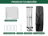 3 x 3m Two Doors & Two Windows Practical Waterproof Right-Angle Folding Tent White 31516518
