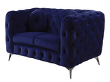 Atronia Blue Velvet Loveseat B2726P280174